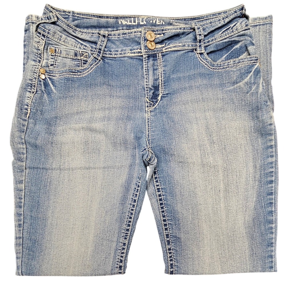 WallFlower Jeans Womens 13R Light Acid Wash Stretch Denim Bootcut Y2K